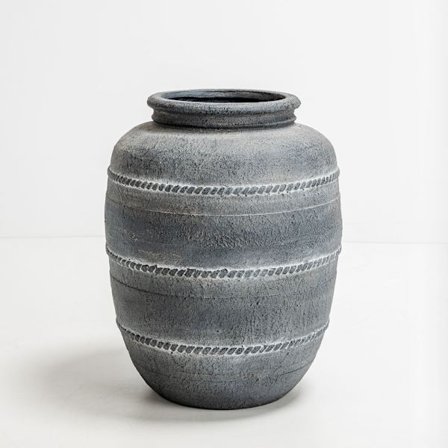 Grå MgO plantekasse 35x35x46cm – Holdbar indendørs/udendørs