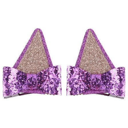 8 STK Pigesløjfer Hårnåle Sløjfe Hårspænder LILLA 8 STK 8 STK