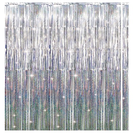 Silver Dörrdraperi med Prickar