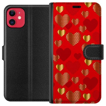 Yhteensopiva Lompakkokotelo Apple Apple iPhone 11 GoldenHearts