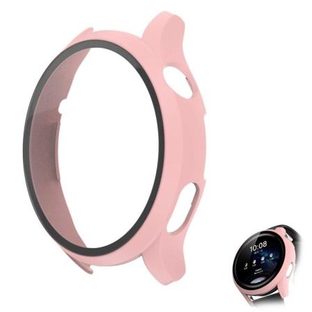 Mat cover + skærmbeskytter i hærdet glas til Huawei Watch 3 Pro - Lyserød Pink