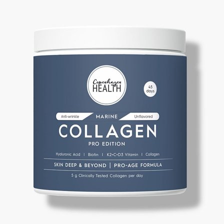 Copenhagen Health Marine Collagen Pro Edition Pulver 241 g (45 dage), Helse & Madvarer, Kollagen, Kollagenpulver