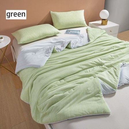 Mordely Cooling Summer Quilt Cooling Tyg GRÖN 150X200CM
