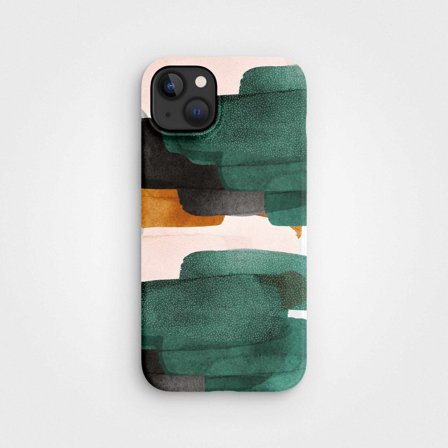Eco-Friendly PLNTPRTCT Phone Case Teal Blush, Made with Plants, iPhone 15 Plus