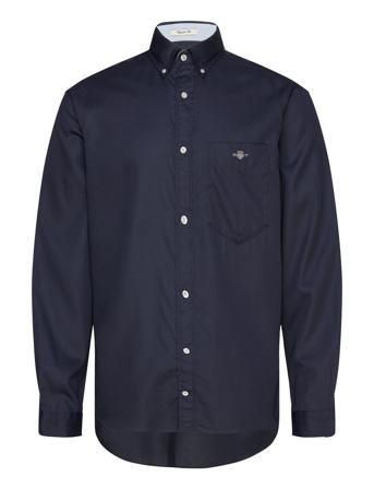 GANT Reg H Ycomb Texture Shirt Marinblå