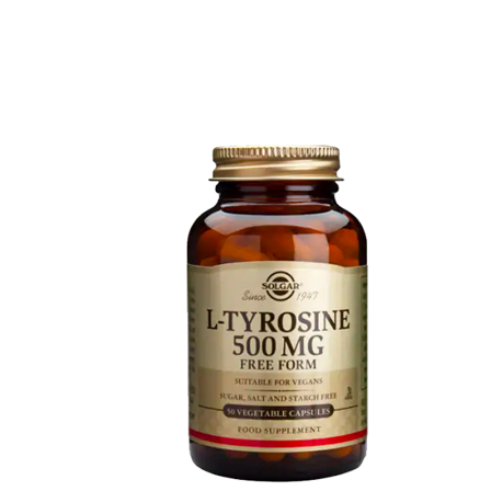 Solgar L-Tyrosine 500 mg Aminosyror 50 kapslar