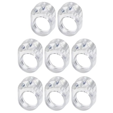 8-pak gennemsigtige dørstoppere til håndtag