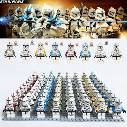 100pcs Star Wars Military Clone Troopers Building Block Figure Toys