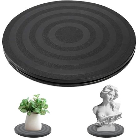 20 cm Universal Roterande Platt, Solid 360° Roterande Krukväxtplatta för Högtalare Bärbara Datorer Skärmar (20 cm)