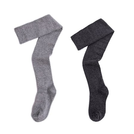 2 stk. lange bomullsstrømper til lårene, over kneet