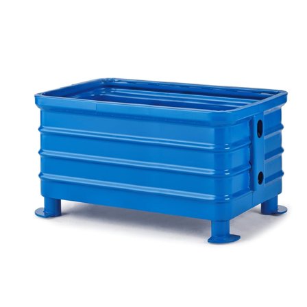 Pallcontainer, 1200x800x600 mm, blå