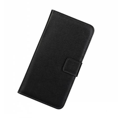 Xiaomi Redmi Note 7 -kotelo, Aito nahka Musta Musta Black Black