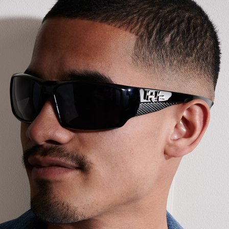 Mick Verge polariserte solbriller i sort og grå - Kategori 3.5 for menn - Polariserte solbriller