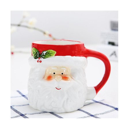 400ml mugg med tecknad film söt kawaii julmugg 3d keramisk mugg mjölk kaffemugg mugg