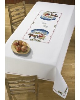 Broderikit Dug Hestevogn - 140x230 cm - Permin