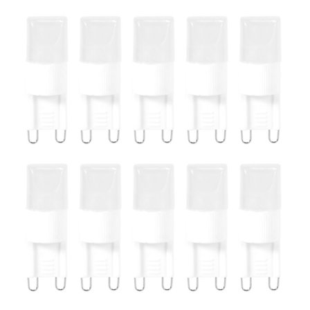 10x G9 1w Led Høy Effekt Pære Lampe Lys Varm Hvit 3500 K