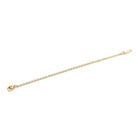 Förlängare säkerhetskedja i rostfritt stål Förlängningskedja GULD 15CM