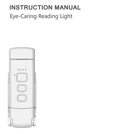 Genopladelig læselampe, 3 varme farver X 5 lysstyrkeindstillinger