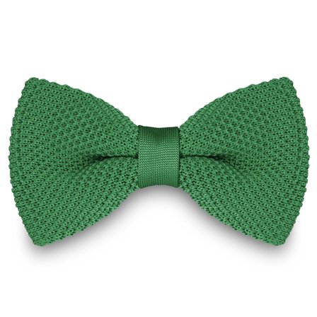Szmaragdowa dzianinowa muszka dla mężczyzn - Muszki gotowe do noszenia