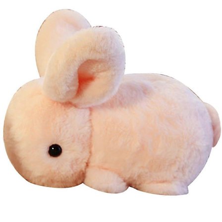 Mjuk Kanin Leksak Fylld Kanindocka för Barn Lekande Tecknad Kanin[D]