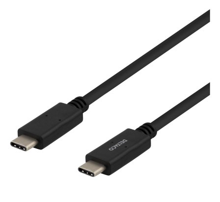 Deltaco USBC-1501 - USB type C-kabel - USB-C til USB-C - 1 m