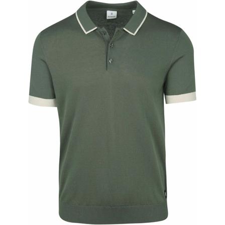 Blue Industry, Short Sleeved Polo Shirt Groen, Heren, Maat:2XL,Katoen