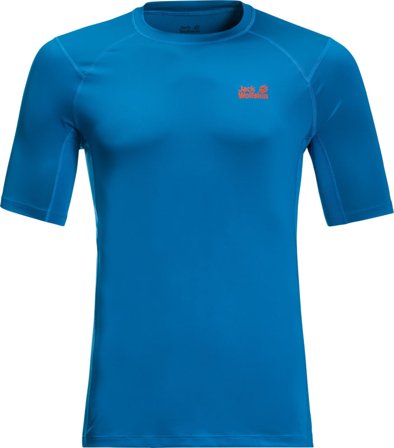 Jack Wolfskin Men's Tourer Vent Tee Short sleeved fitness sweater Blue XL