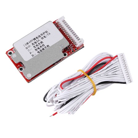 Li-jon Li-polymer Batteripaket Skyddskort BMS för 13S 48V/54.6V Batterier