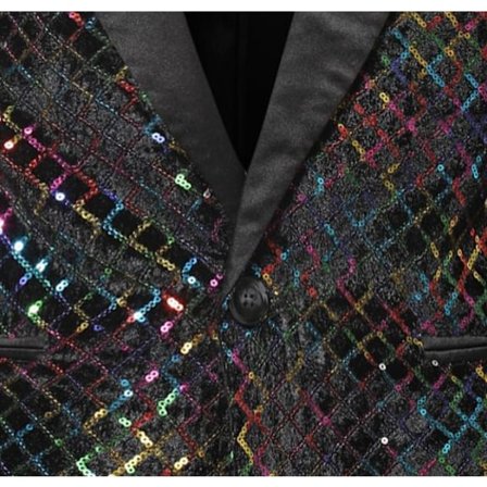 Jacka med paljetter i smoking för män Blazers Balfest gold