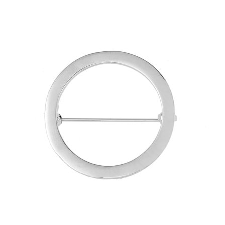 Moderigtig beskedenhed cardigan lukning legering badge broche rund/hjerteformet reversnål smykker til professionelle kvinder sølv