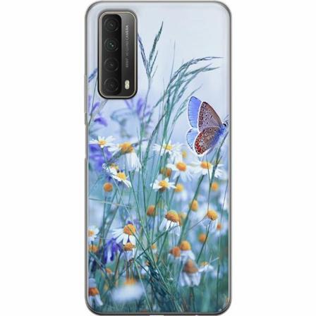 Huawei P Smart 2021 Genomskinligt Skal Blommor
