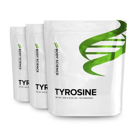 3 x Body Science 3 st Tyrosine, Kosttilskudd, Aminosyrer, Individuelle Aminosyrer