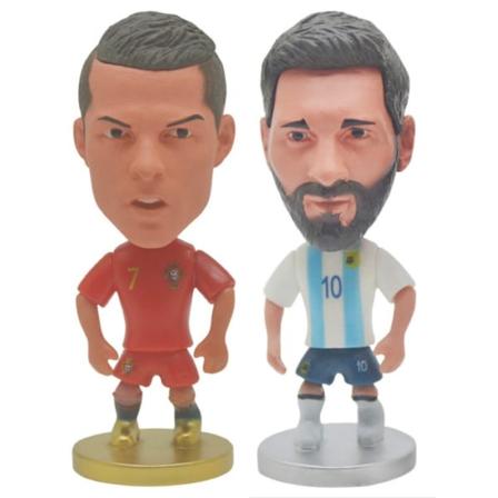 Perfekt 2 kpl Ronaldo+Messi-nukke, jalkapalloilija jalkapallohahmo - Perfet