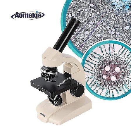 Aomekie Monokulært Biologisk Mikroskop 70x-400x Bunn