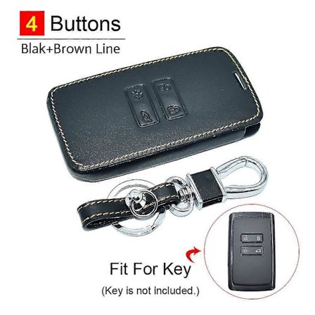 Nahkainen auton avaimen suojus Renault Captur Koleos Kadjar Arkana Megane Dacia Duster Sandero Stepway älykkäille kauko-ohjaimille