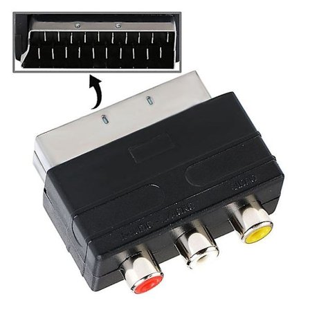A/V til 20-pinners SCART-adapter