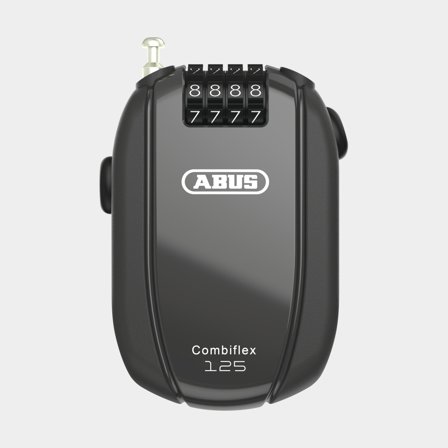 Cable lock with code / combination lock ABUS Combiflex Trip, 125 cm, Ø3 mm, black