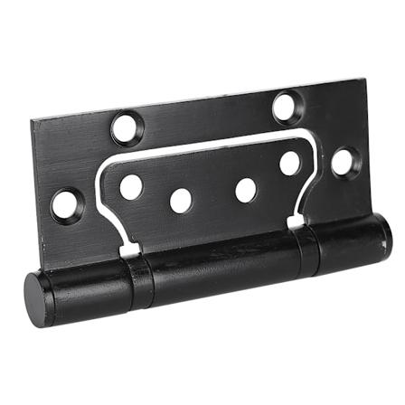 2 stk. Lydløse Dørhengsler i Rustfritt Stål, 4 tommer, Folding Hardware Tilbehør, Matt Svart