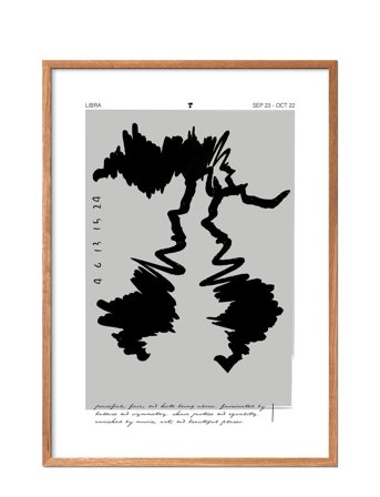 Poster & Frame Libra - Multi/patterned - 50X70CM