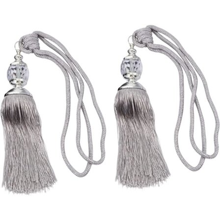 2 st Gardiner Tofsar Hängande Prydnader Makramé Gardiner Hänge Tofsar Gardiner Dekor Retro Enkelt