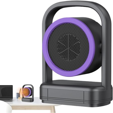 Bærbar - 500W Bærbar til indendørs brug, velegnet til stuer, soveværelser, garager, biler, autocampere, telte og vintercamping.