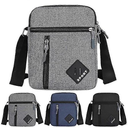 Herre Messenger Bag - Vanntett Justerbar Stropp Crossbody Veske Reise Skulderveske Lommebok Casual Sling Pack For Arbeid Business" o [DB]