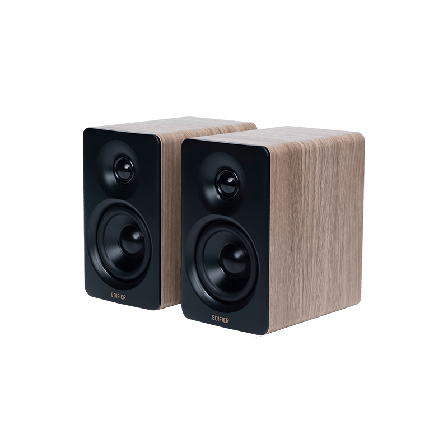 Edifier M60 compact desktop speakers Classic Oak, 66W, Bluetooth 5.3, USB-C, AUX