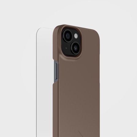 Earth Brown Phone Case & Screen Protection Bundle | agood, iPhone 13