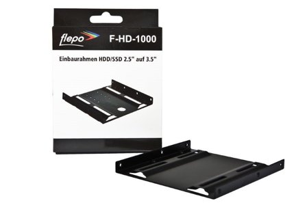 FLEPO HD Einbaurahmen HDD/SSD 2.5" auf 3.5"