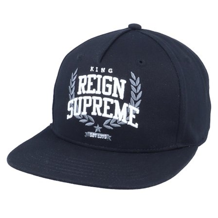 King Apparel - Schwarz Snapback Cap - Earlham Tech Black Snapback @ Hatstore