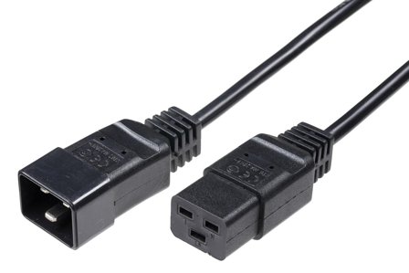 MicroConnect Strømkabel - IEC 60320 C19 til IEC 60320 C20 - 2 m