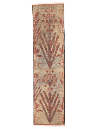 Noué À La Main Usak Indo Tapis 80X300 De Laine Petit