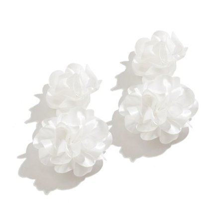 Blomörhänge Drop örhängen VIT