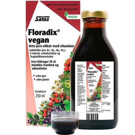 Salus Floradix Vegan 250 ml, Helse & Madvarer, Mineraler, Jern